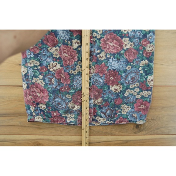 Vintage Vivalai Jeanswear Skirt Womens 10 Floral Cotton Denim Pencil USA 90s - Picture 8 of 11